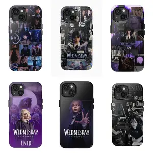 6 Styles Fan of Wednesday Phone Case Wednesday season 2 Case cover Compatible for iPhone 17 Promax 16 15 14 13 12 11 and for Samsung S21-S25 Perfect Gift for Movie Fans Her/Him