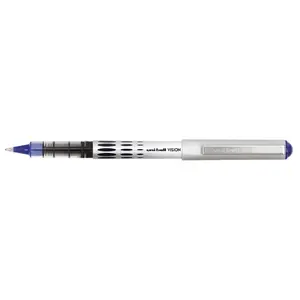 Uni-ball Vision Waterproof Rollerball Pen- 0.5 Mm. Micro Tip- Blue