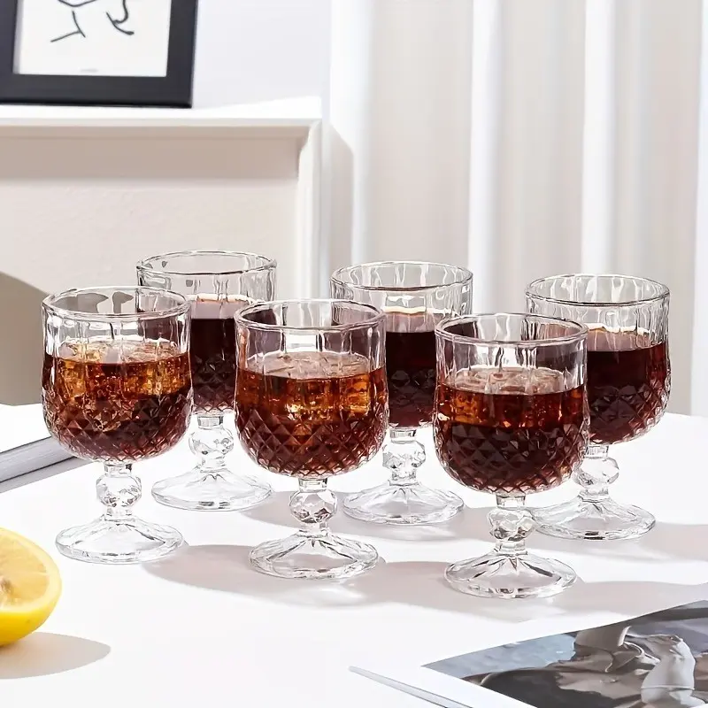 4/6 Pcs - Multi-functional classic high-ball glasses, drinkware, Whisky Glass, Whiskey Glass Set, Whiskey Glass Gift, suitable for various spirits, whiskey, cocktails, tequila, brandy, vodka, juice, water, and beverages
