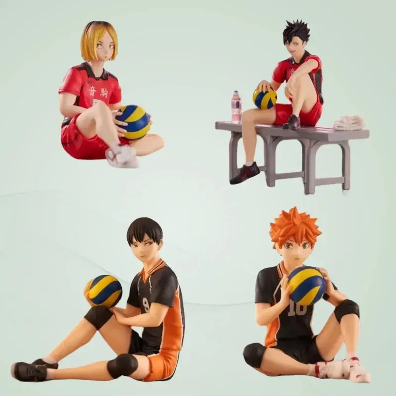 Anime Figures/Ornaments — Tobio Kageyama and Shoyo Hinata "Noodle Cup Lid" Figures (Collector's Grade Gift)