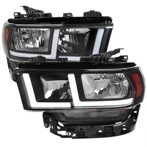 2019-2024 Dodge RAM 2500/3500/4500/5500 LED Bar Factory Style Headlights (Matte Black Housing/Clear Lens)