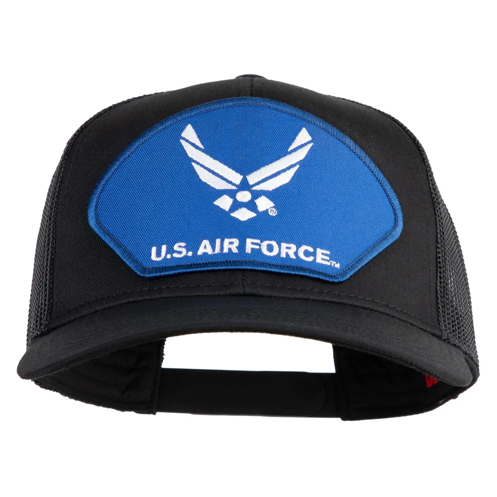 U.S. Air Force Blue Patched Solid Cotton Twill Mesh Prostyle Cap