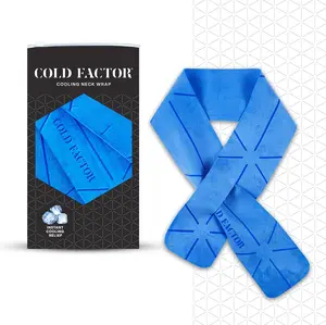 COLD FACTOR Cooling Mini Neck Towel 3-Pack - Instant Chill & Sweatproof, No-Drip Fit for Enhanced Performance, Sweat-Wicking,  Reusable & Machine Washable