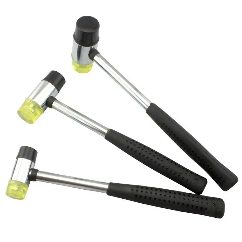Professional Metal Ring Hammer with Rubber Head - Hand Tool for Jewelry Making, Adjustment Tasks