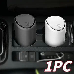 Car Trash Can, Universal Car Trash Can with Lid, Soft Silicone Car Storage Box, Car Storage Organizers, Car Interior Accessories for Stowing and Tidying, Car Console Organizer, Car Trash Bag