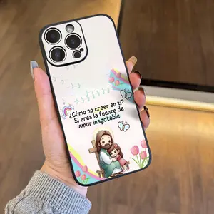 A Cartoon Little Girl Love Source Decorative Design Phone Case, TPU Shockproof Full Coverage Precision Hole Protective Case, Suitable for iPhone 17/16/15/14/13/12/11 PRO PROMAX PLUS AIR E XS XSMAX, Ideal Gift for Friends and Family, YT438