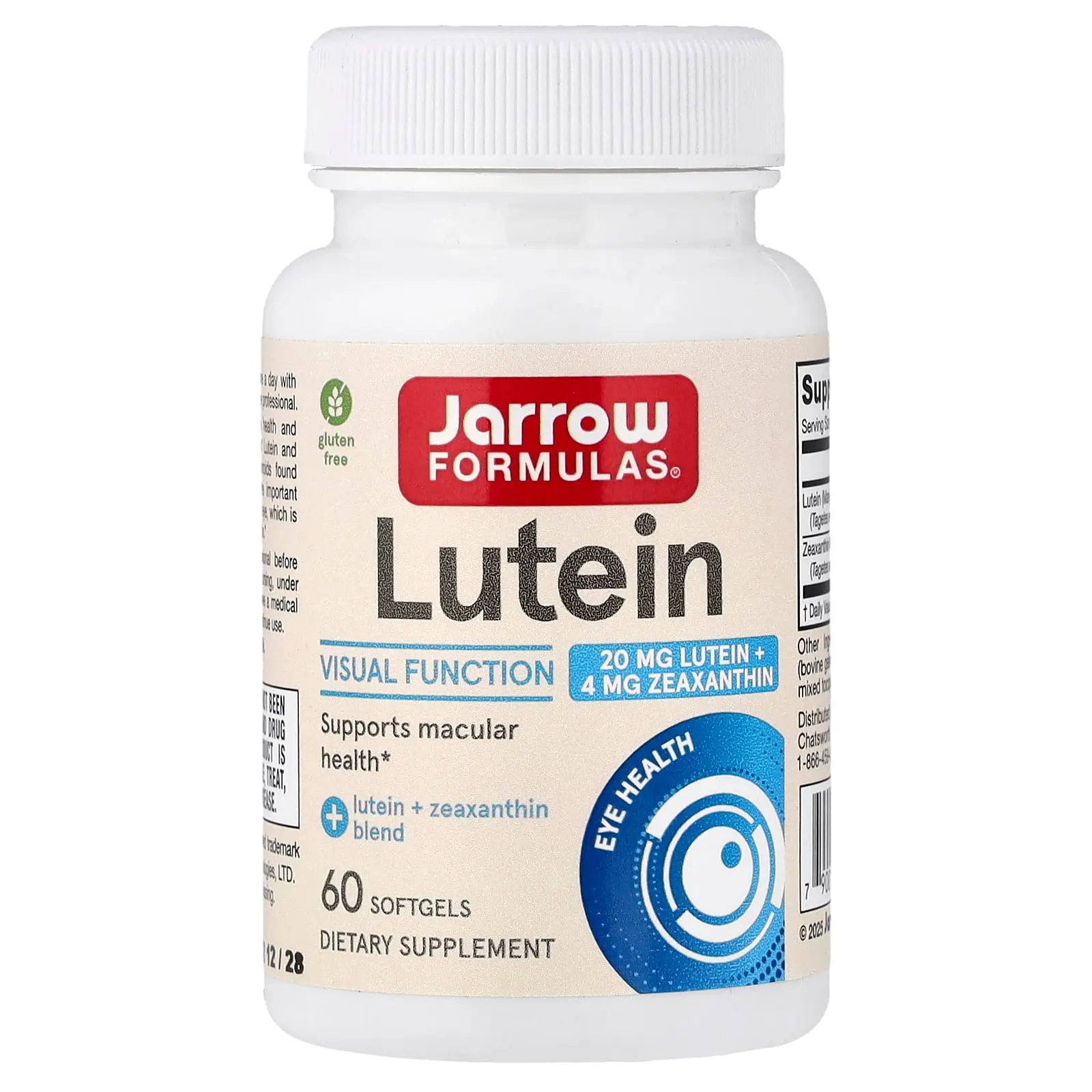 Jarrow Formulas Lutein, 60 Softgels