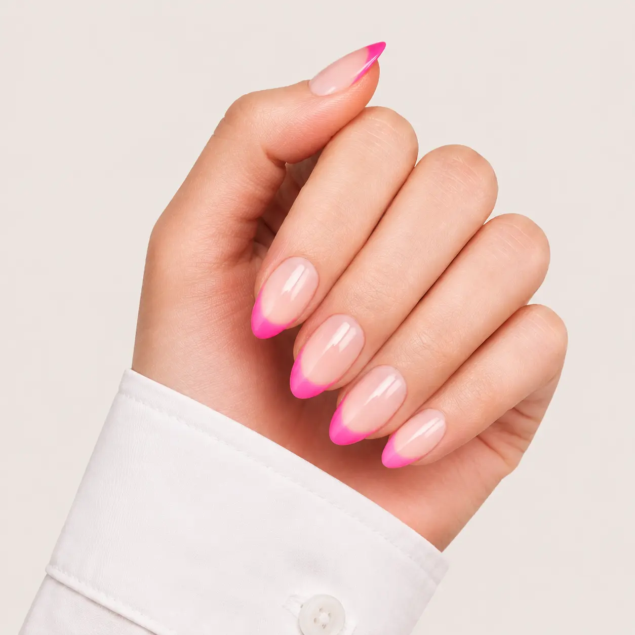 Pink Crush French - Medium Almond