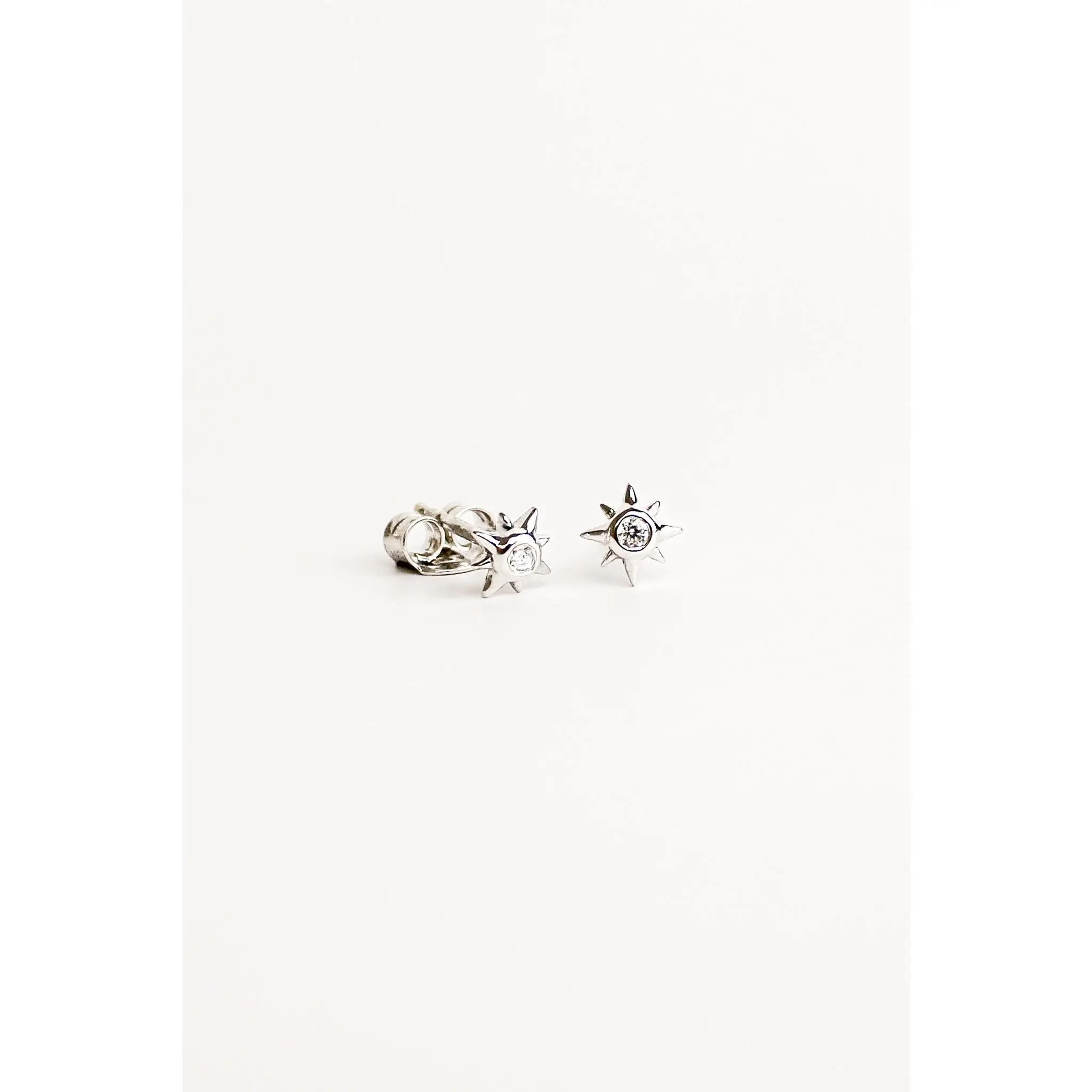 Stella Stud Earrings - silver