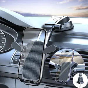 Adjustable Car Dashboard Phone Holder Suction Cup Mount, Universal Fit for All Smartphones, Easy Installation, Secure Grip, Durable Design