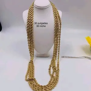 ROPE STYLE CHAIN gold-plated 30"inches price for each stamped