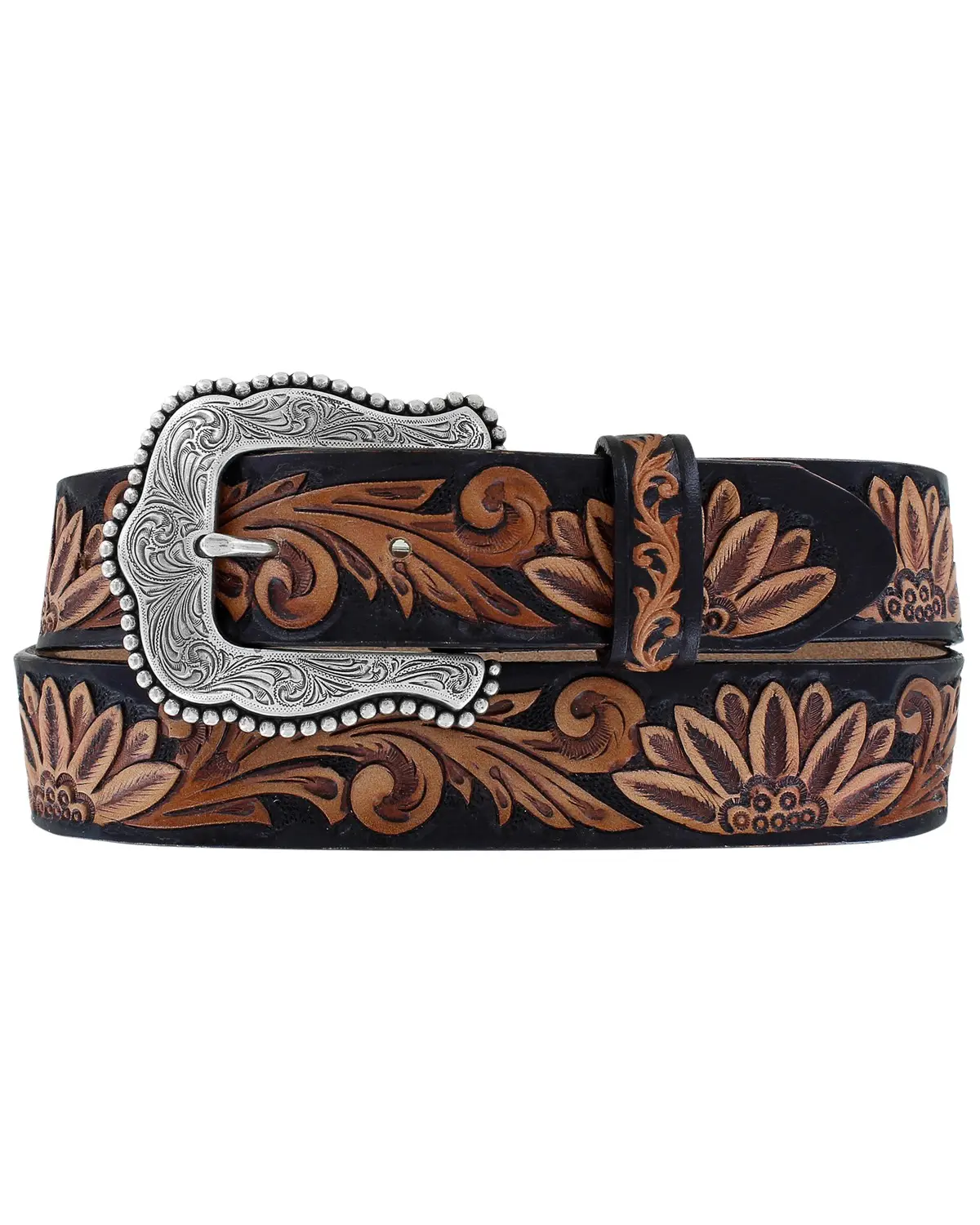 Tony Lama Women's Women'S Delheart Daisy Western Belt - C51263