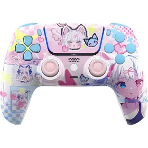eXtremeRate Luna Redesigned Full Set Shell Buttons Touchpad Cover Compatible with ps5 Controller BDM-030 BDM-040 BDM-050, MeWoow Replacement Top Bottom Cover Compatible with ps5 Controller