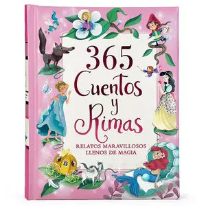 365 Cuentos y Rimas: Spanish Edition Magical Storybook for Kids, Children's Literature & Art Book, Kids Learning Materials