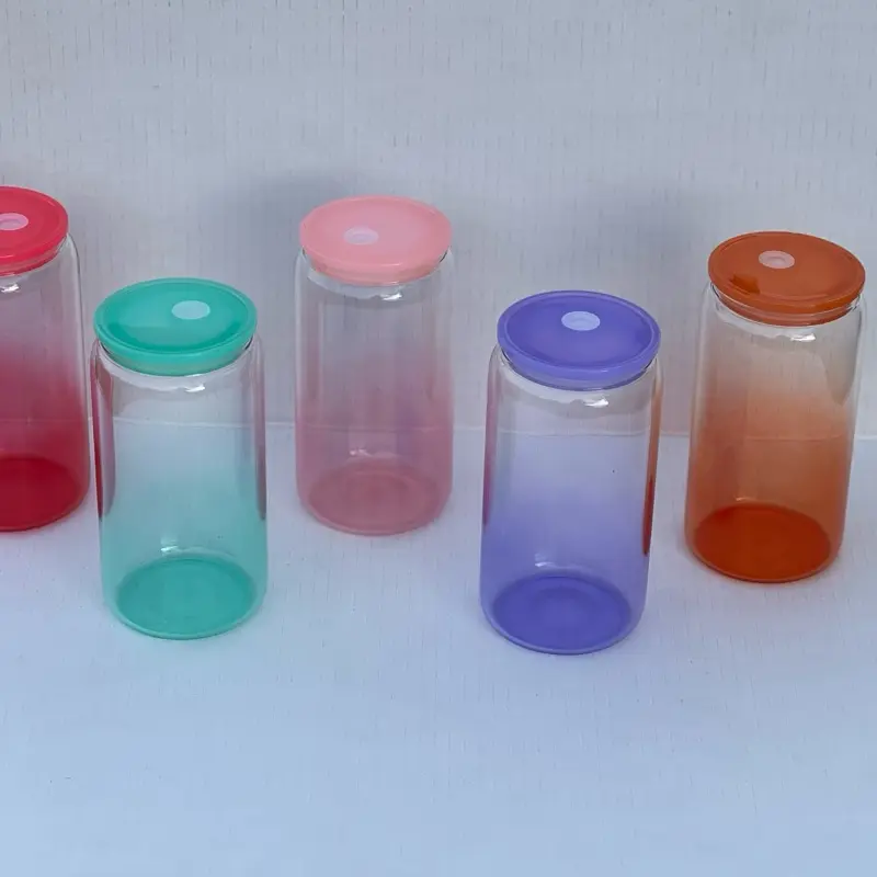 Ombré Jelly Glass Cans (5 pack)
