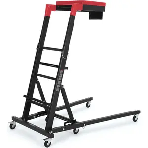 Top Side Creeper, 48 in-68 in Adjustable Height, 400 LBS Capacity, High Top Automotive Creeper with 6 Swivel Caster Wheels, Heavy Duty Foldable Creeper for Garage Shop