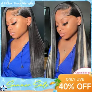 Live Menglle Hair Side Part Straight 13X4 Lace Front Wig With Baby Hair Pre Everything Glueless Quick Wear Human Hair Wigs 200% Density Natural Color#Springfresh#GiftedInLove#Colorpopwig#Menglleclipins