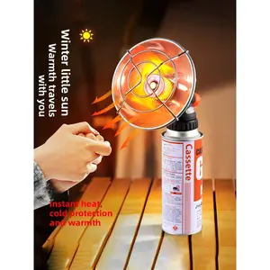 Outdoor Camping Propane Heater Portable LPG Gas Heater with Small Sun Flame for Ice Fishing Winter Camping Warm Stove