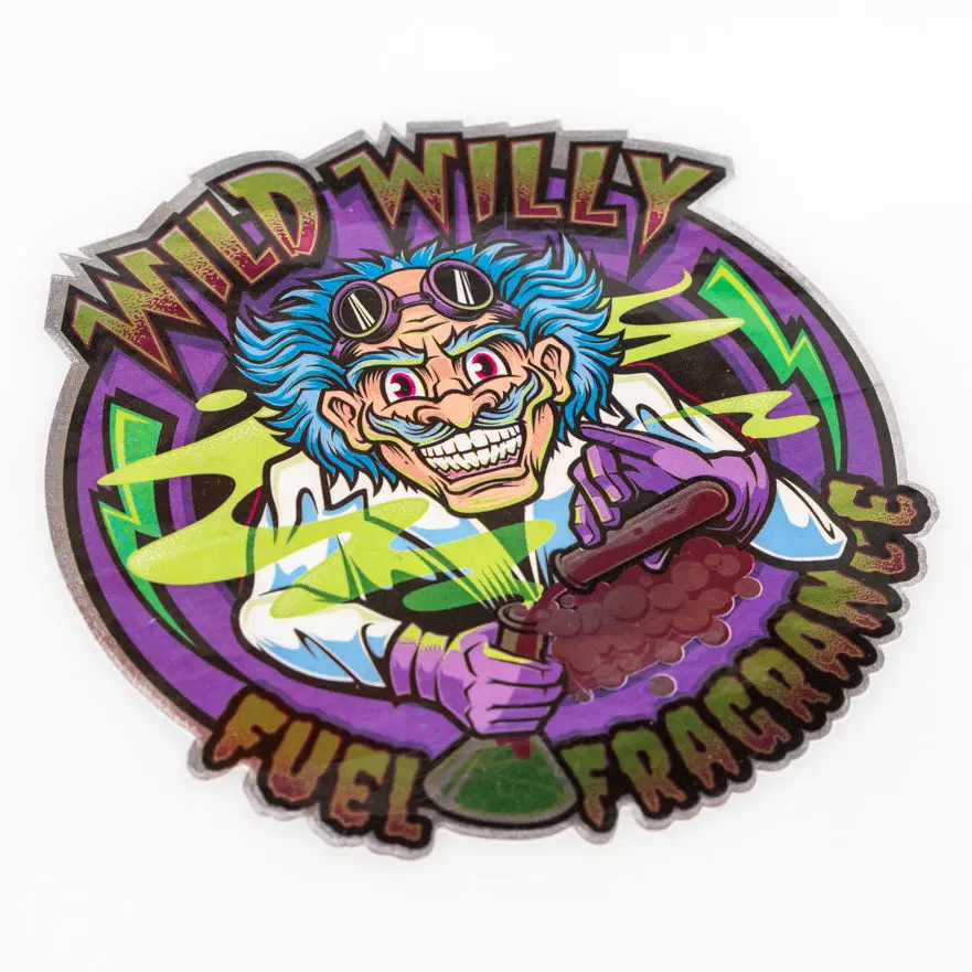 Wild Willy Mad Scientist Sticker