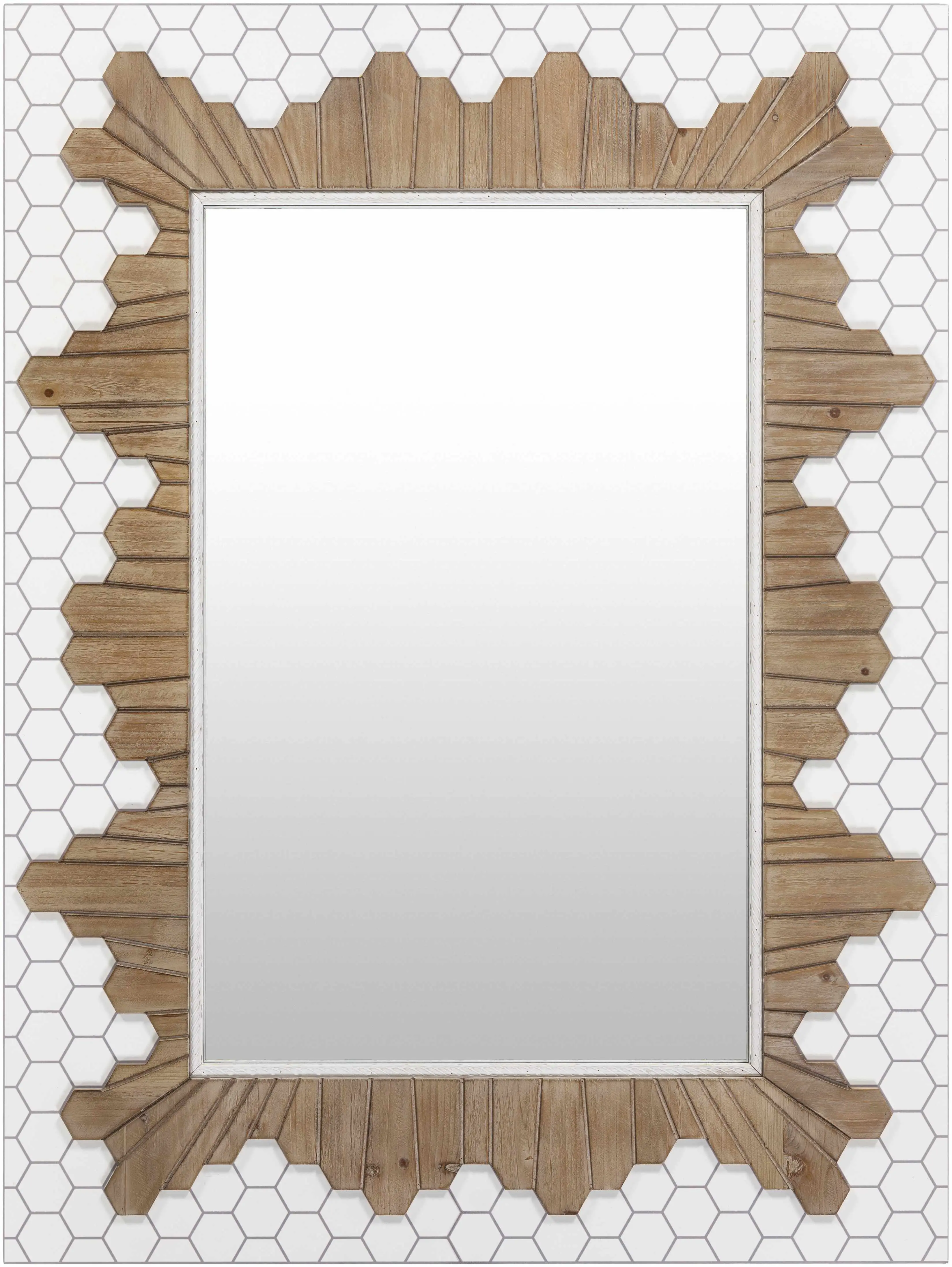 Garner Mosaic Framed Wall Mirror - Home Decor Accent Piece for Living Rooms, Bedrooms