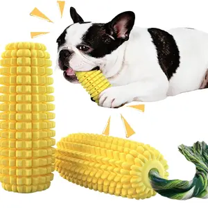 Corn Chew Toy for Aggressive Chewers – Durable Squeaky Dental Toy for Dogs & Puppies