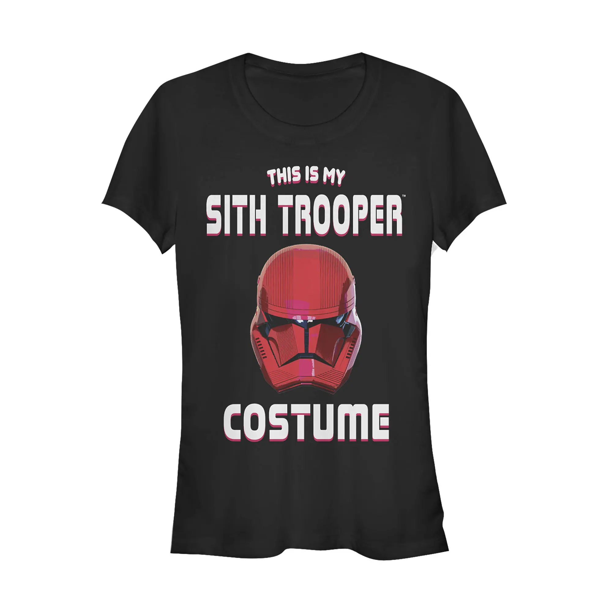 Juniors Womens Star Wars: The Rise of Skywalker Halloween Sith Trooper Costume T-Shirt