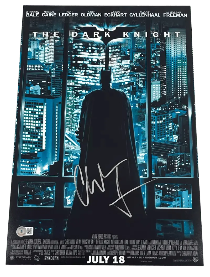 Christian Bale Authentic Autographed 12x18 Photo Poster #7
