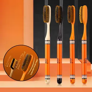 6 Ultra-fine Soft Bristle Toothbrushes, Full-size Head, Fragrance-free, Nylon Bristles, Soft And Suitable For Adults, Men And Women