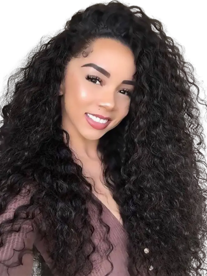 Glueless Kinky Curly Synthetic Extensions, 26-Inch Heat-Resistant Protein Fiber Clip-Ins for Women, 6-Piece 160g Full Head Set, Curly Hair Extensions, Valentine's Day, Lace Weft, Party Wear, Lace Wefts, Curly Texture