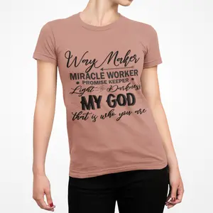 Way Maker T-Shirt - Inspirational Christian Tee | Unisex Everyday Religious Apparel, Faith-Based Bible Verse Shirt, Unisex Cotton Crew Tee,