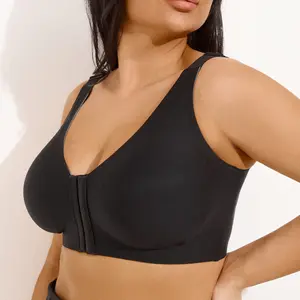 Starlina Minimizer Bra + Seamless Bra - Lightweight Nylon, Button Front, Machine Washable, Basics, Suitable for Everyday Wear - Womenswear Spandex Spandex