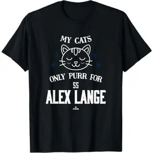 Cat Lovers for Alex Lange Detroit Baseball MLBPA T-Shirt