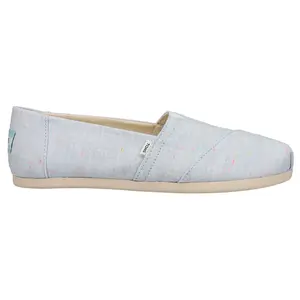 TOMS Womens Alpargata Slip On Flats Casual - Blue