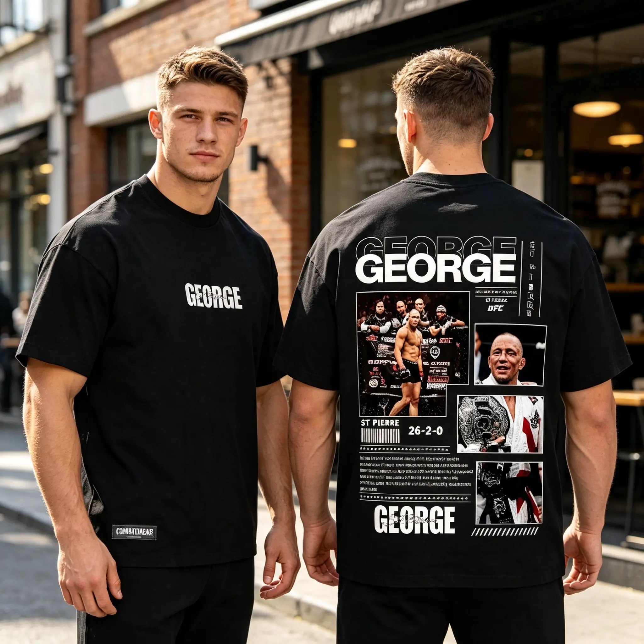 Legendary Champion Fighter Graphic T Shirt Combat Sports Apparel Retro Martial Arts Legend Tee Heavyweight Cotton Top Casual Streetwear Urban Fashion Fan Merchandise Bold Championship Print Regular Fit Activewear