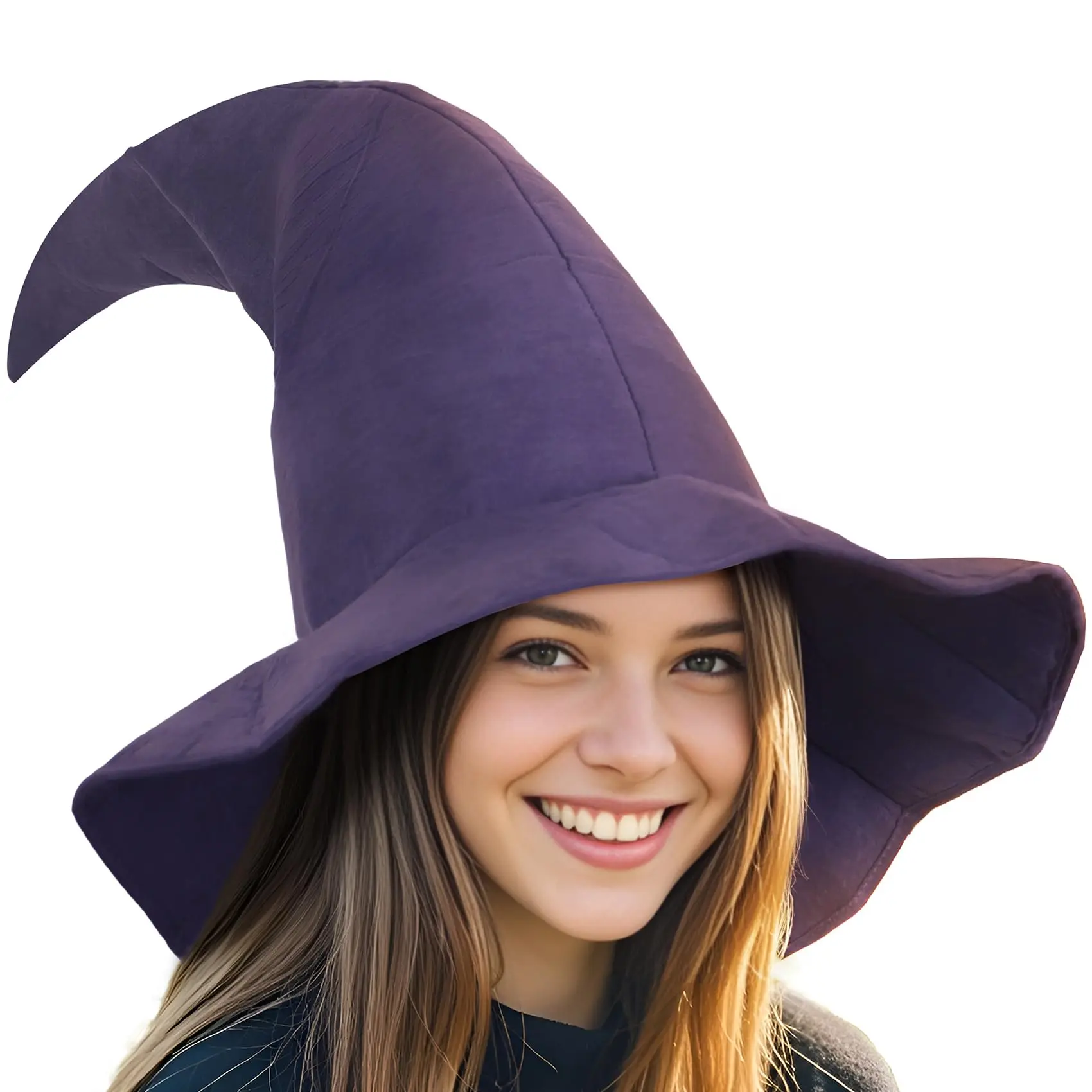 Black Witch Hat Adult Wizard Sorcerer Accessories
