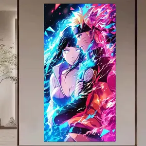 1 set of DIY diamond painting kit, 5D diamond art set, DIY decoration, anime characters, Anime Design, cool colors, hugging posture, mosaic, diamond art, DIY art home decor