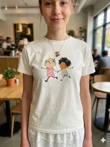 Charlie and Lola BFF baby tee G5000B+Crop, charlieandlola, charlieandlolashirt, childhoodnostalgia