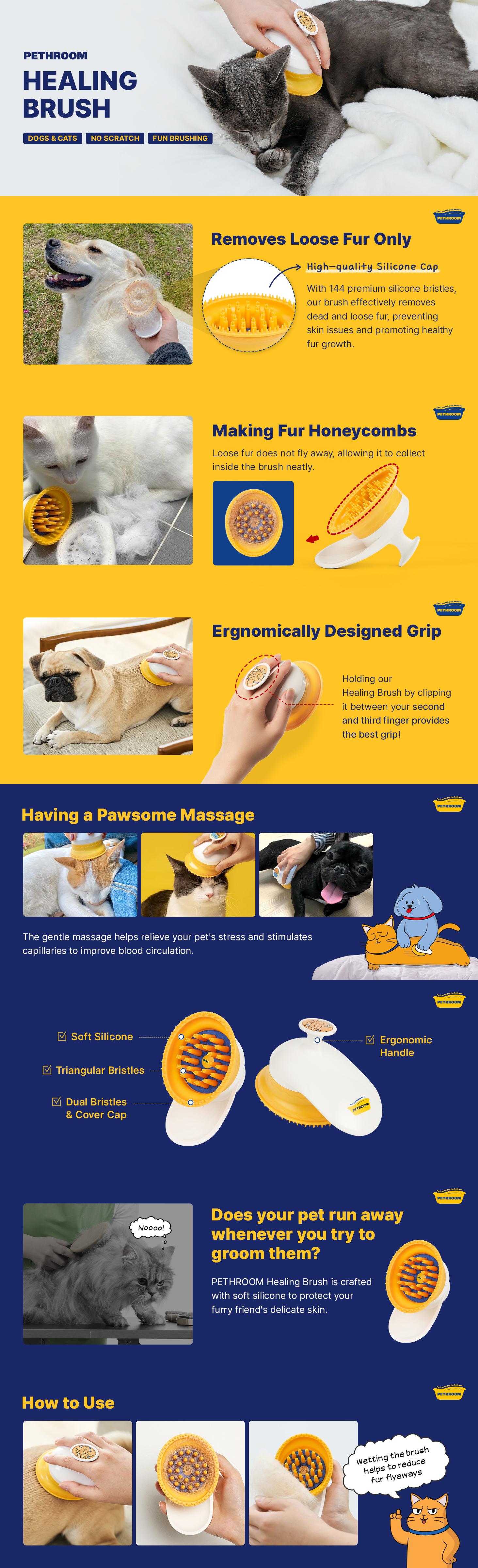 PETHROOM Daily Grooming Set for Cats and Dogs | All-in-One Daily Care | Facial, Body, Dental, Paw | Korean Pet Care, K-beauty, K-pet