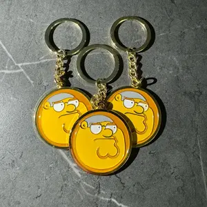 Peter griffin inspired medallion keychain - Game Boss medallion - Gift for gamers