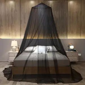 1pc Luxurious Princess Encrypted Dome Mosquito Net - Bed Canopy with Elegant Room Decor, Breathable and Soft Netting for Single to Adult Size Beds, Perfect for Bedroom and Guest Room Use, Easy to Assemble and Disassemble