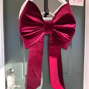 Big bow christmas tree topper lazo