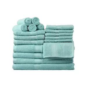 18-Piece Bath Towel Set Collection,Crafted using quality yarns,easy care machine washable are 100% cotton