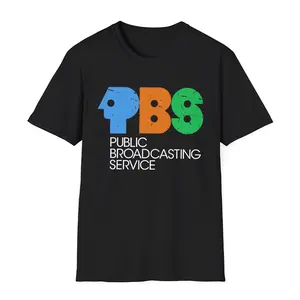 Vintage P.B.S T-Shirt - Retro Public Broadcasting Service Tee - 70s 80s Nostalgia Shirt for Classic TV Fans Streetwear Casual