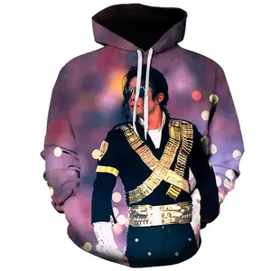 Michael Jackson Unisex Realistic 3D Print Pullover Hoodie