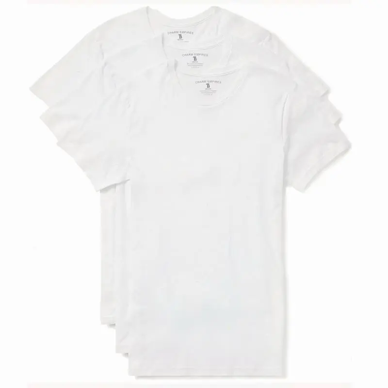 Slim Fit White and Black Tees Crewneck (3 Pack) Slim Fit White and Black Tees Crewneck (3 Pack)