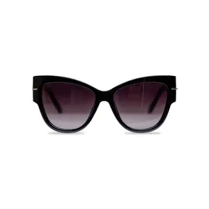 ZURRICI Designer Fashion Women's Sunglasses - Premium Luxury Stylish Shades with Black Frame and Gradient Lenses