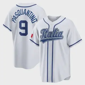 Italia Pasquantino #9 Baseball Jersey, Team Italy WBC Baseball Jersey,  Italy Baseball Fan Shirt, Baseball Jersey for Fans, Lightweight Sport Shirt, Casual Streetwear