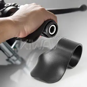 Black Throttle Mounted Motorcycle Cruise Assist Wrist Hand Grips For Motorcycle Handlebar Oil Control Rocker Rest Accelerator Assistant