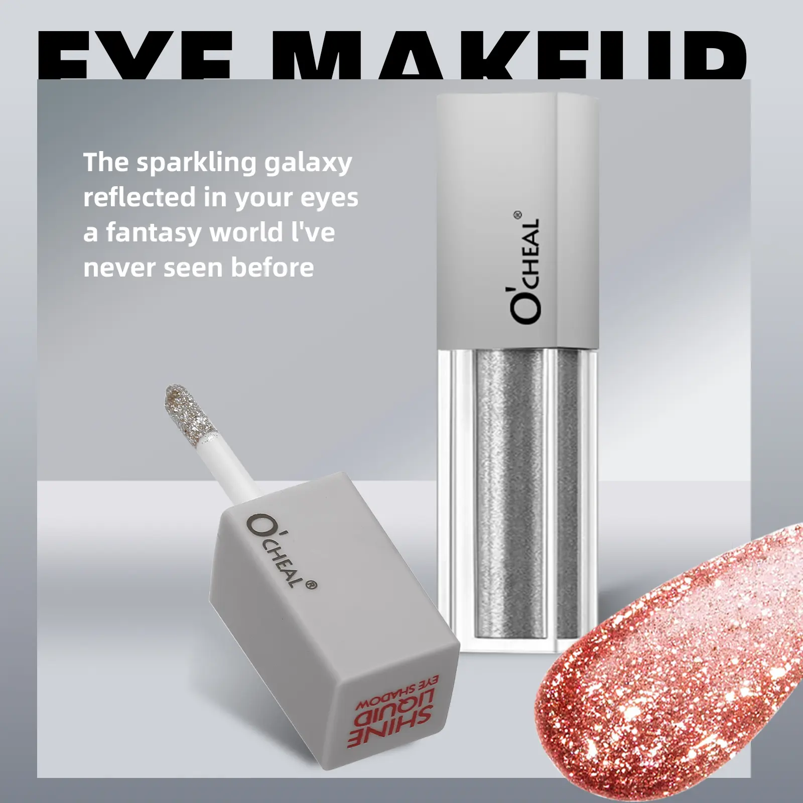 Liquid Eyeshadow Glitter Eyeshadow - Makeup Cosmetic with Glitter Finish