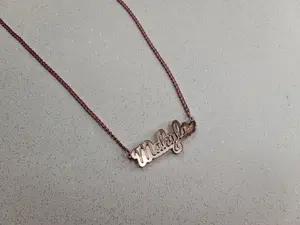 Custom 3D Nameplate Pendant Necklace